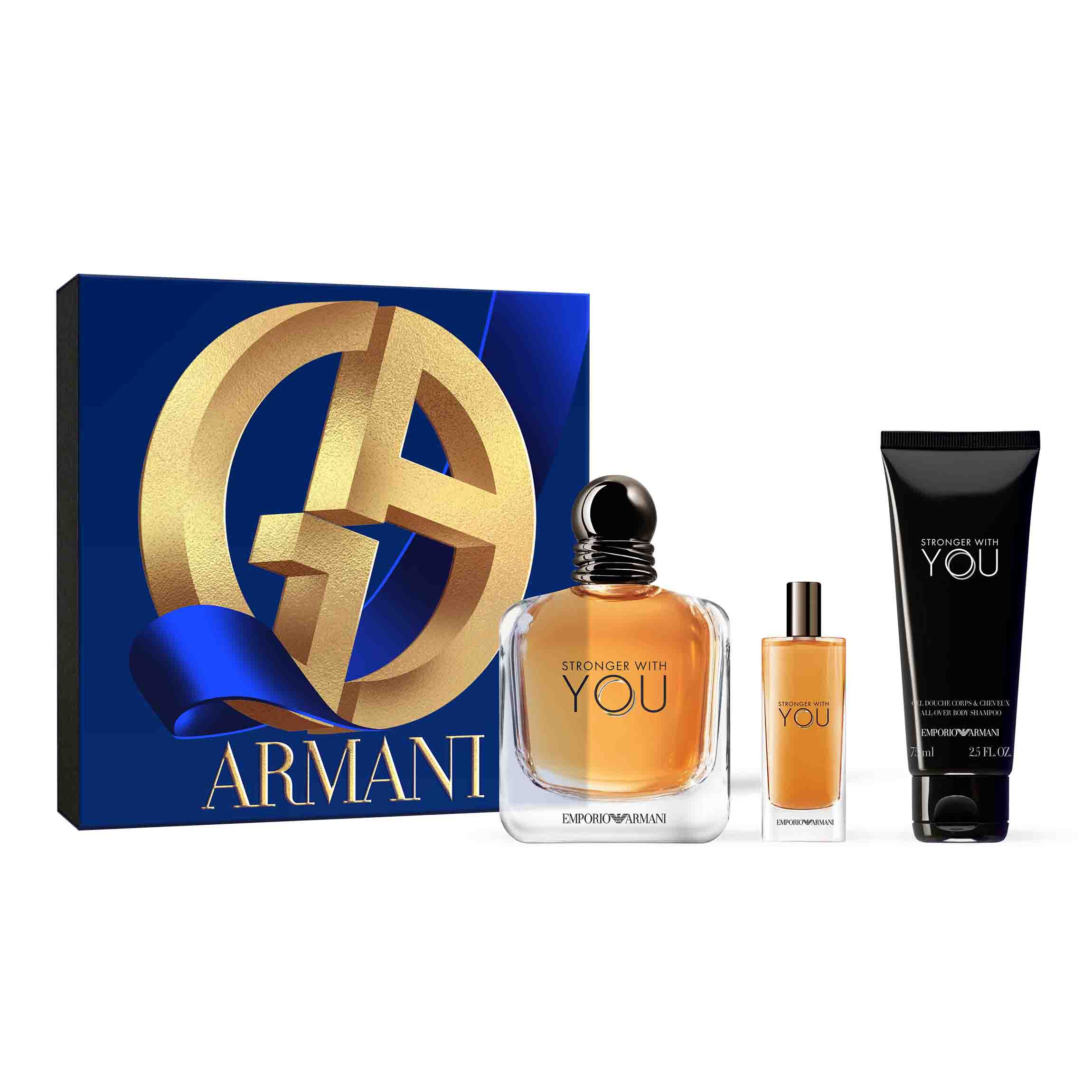 EMPORIO ARMANI STRONGER WITH YOU EAU DE TOILETTE 100ML GIFT SET